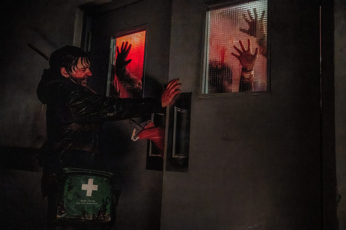 Scene uit Resident Evil.